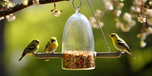 Hang a feeder filled with a 14 ratio of granulated sugar and water in a sunny sheltered spot Remember to clean and refill the feeder regularly to prevent mold and bacteria growth