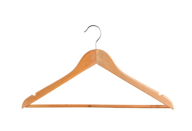 Hanger for coat isolated on white background