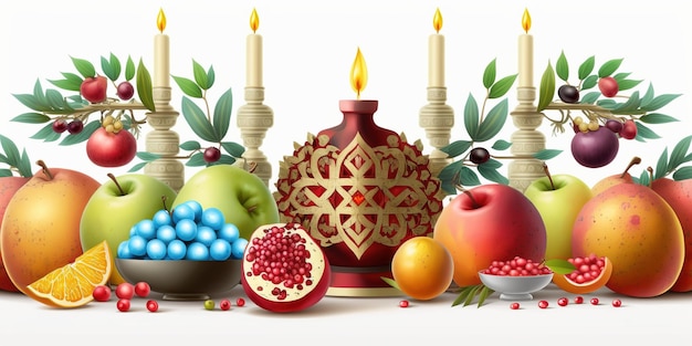 Hanukkah celebration scene for festival Jewish holiday Hanukkah background with traditional symbol