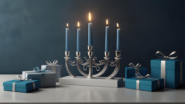 Hanukkah menorah celebration horizontal religion tradition candle hanukkah holiday event