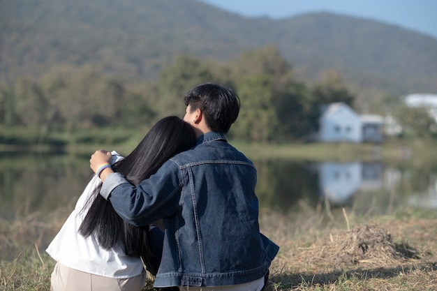 Happiness LGBT lesbian couple moments.