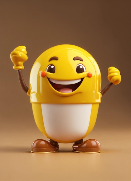 Happy 3D emoji icon