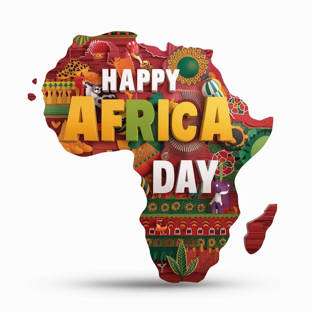 Happy Africa Day Illustration