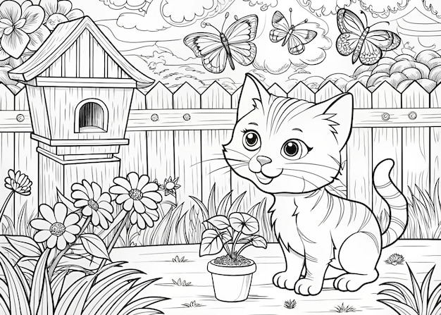 Happy Animals Coloring Pages for Kids