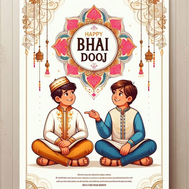 Photo happy bhai dooj indian festival celebration background