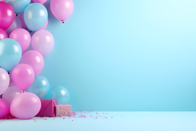 Happy Birthday Background AI Generated