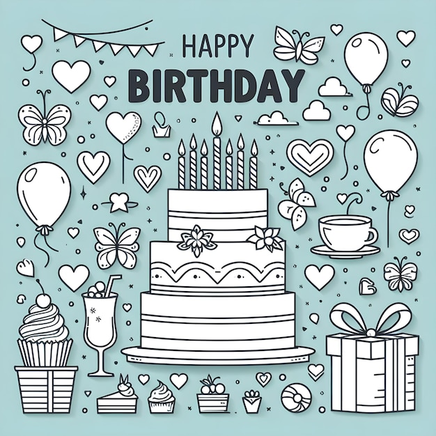 Happy Birthday greeting card