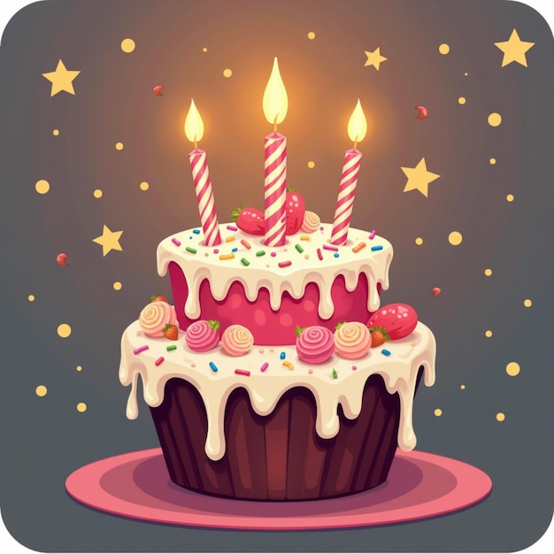 Photo happy birthday png icon design