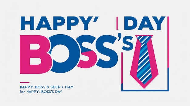 Happy Bosss Day card Vector