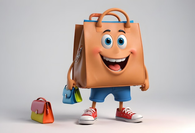 A Happy Brown Bag Character