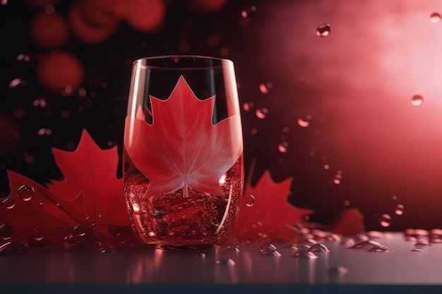 Happy Canada Day Celebrating the birthday of Canada Canadians show their pride in their history culture and achievements Flag holiday maple leaf red colour Generative AI