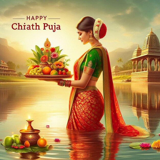 Photo happy chhath puja wishes messages photos and whatsapp instagram wallpaper free hindu festivals