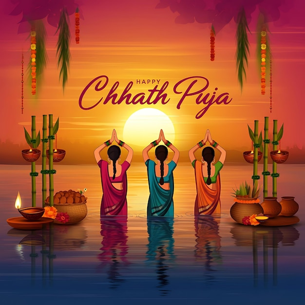 Photo happy chhath puja