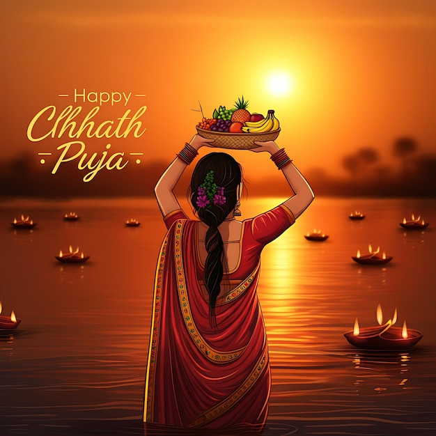 Photo happy chhath puja