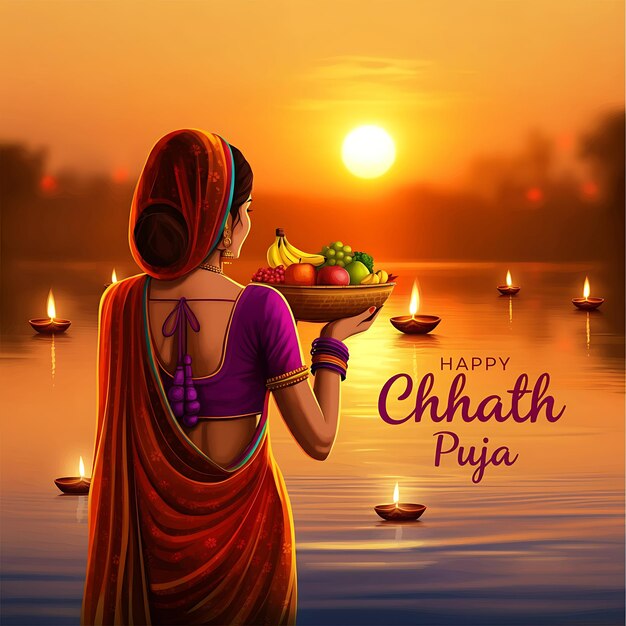 Photo happy chhath puja