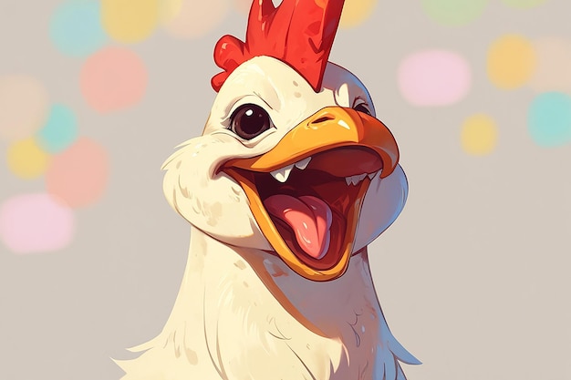 Happy Chicken Head