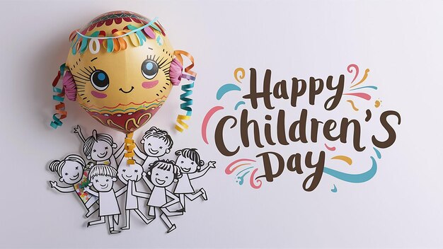 Happy Children day Day creative design for banner poster Jpg Image Generated With AI