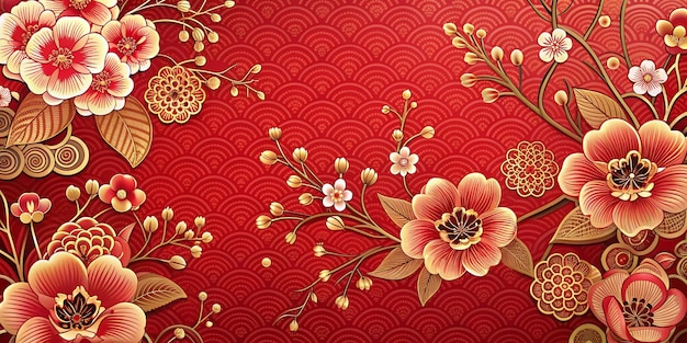 Happy Chinese new year luxury style pattern background