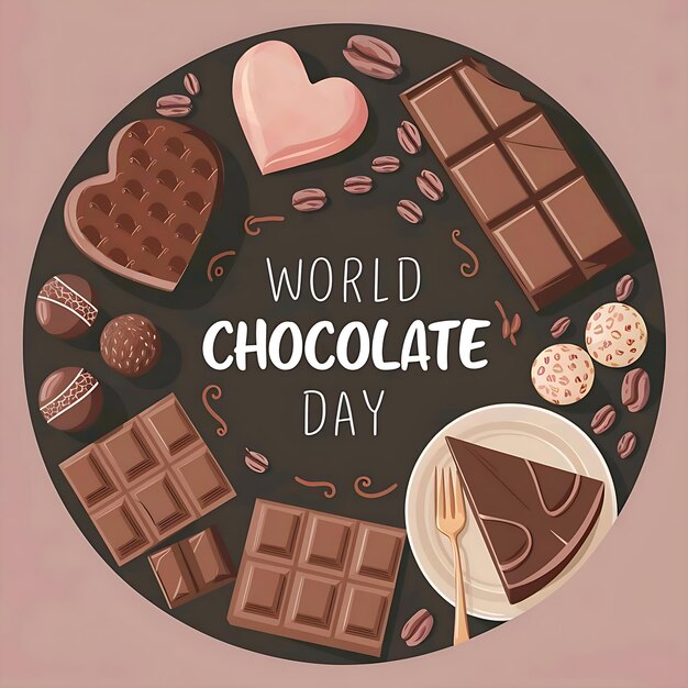 happy chocolate day flyer poster banner creative design