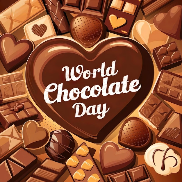 happy chocolate day flyer poster banner creative design