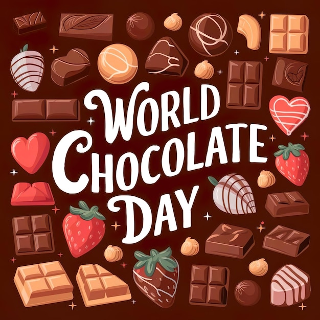 happy chocolate day flyer poster banner creative design