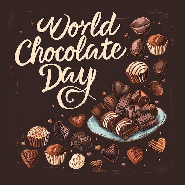 Happy Chocolate Day flyer poster banner creative Design