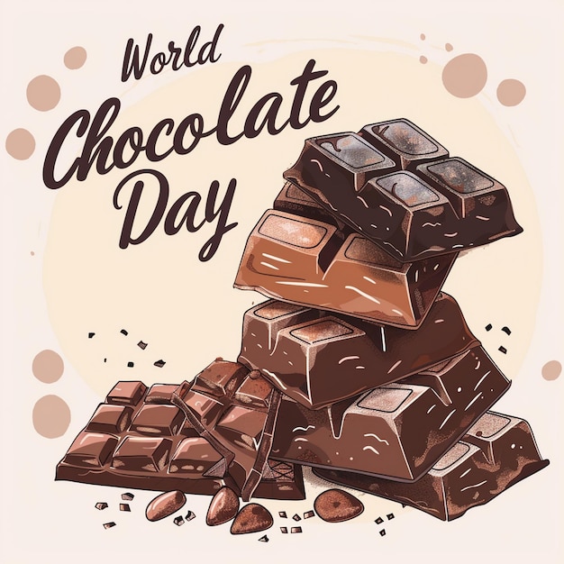 Happy Chocolate Day flyer poster banner creative Design