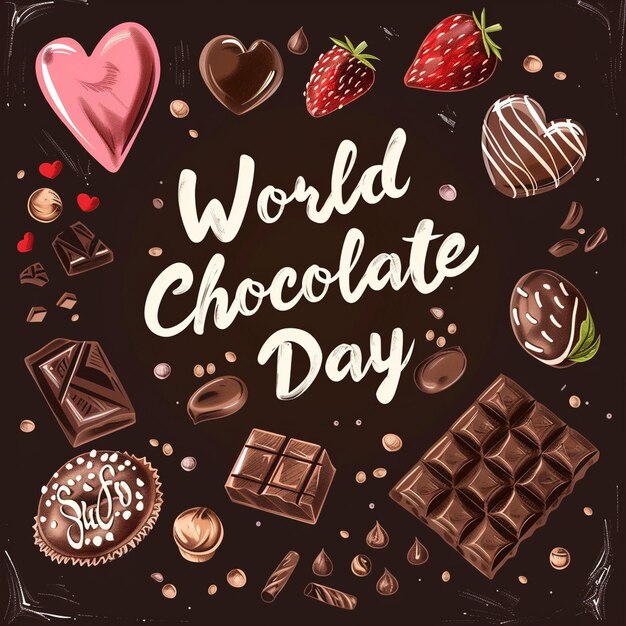 Happy Chocolate Day flyer poster banner creative Design