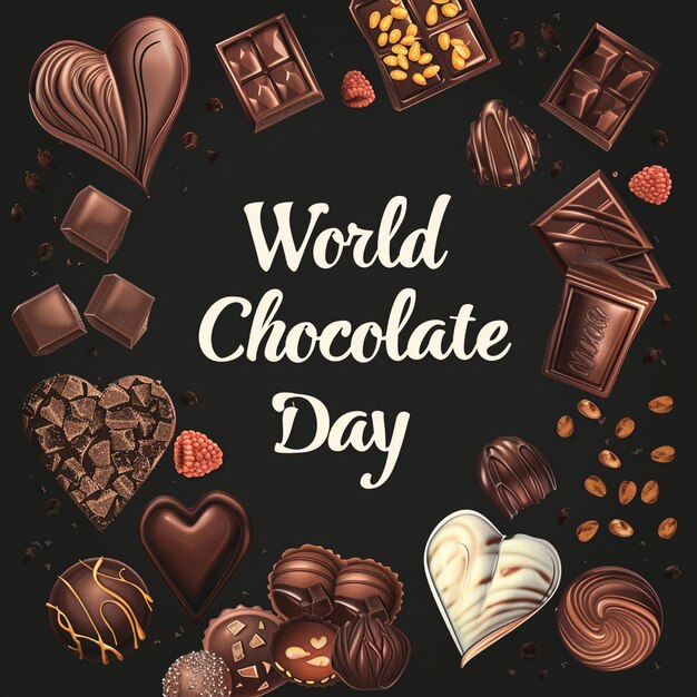 Happy Chocolate Day flyer poster banner creative Design