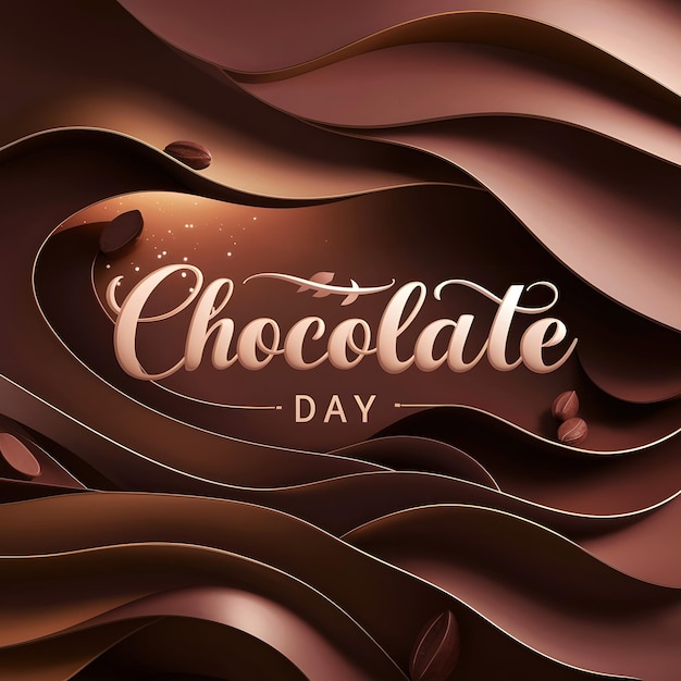 Happy Chocolate Day Vector Illustration Sweet and Festive Digital Graphics for All Occasions