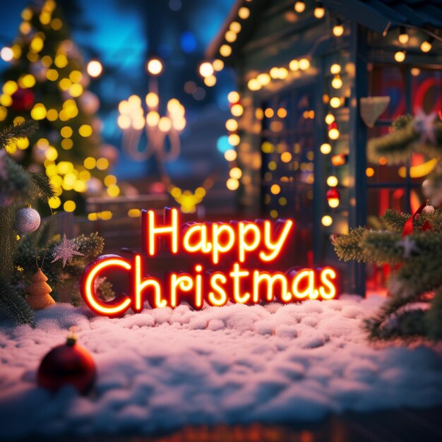 happy christmas background with modern design