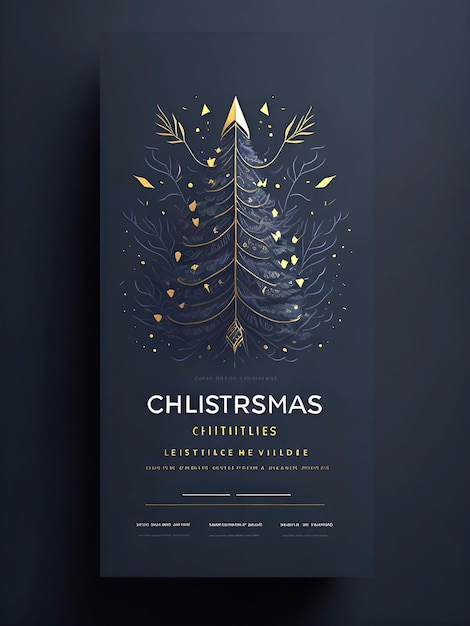 Happy Christmas day Flyer Design Generative AI