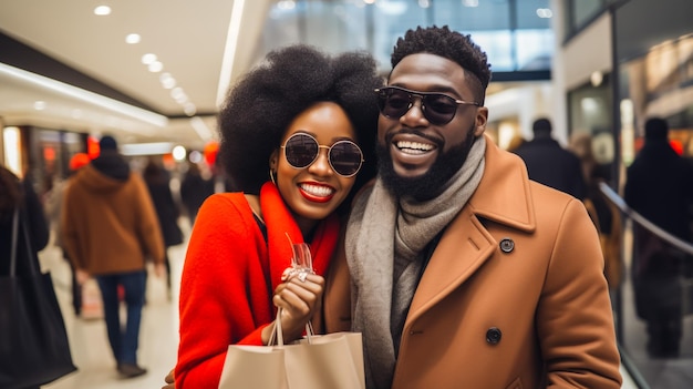 happy couple enjoying a day out together