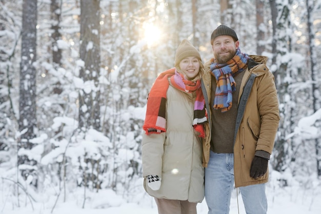 Happy couple spending time outdoors