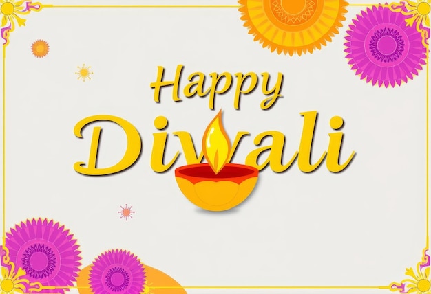 Happy Diwali banner and Diwali wishes