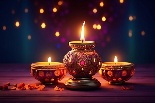 happy Diwali celebration background