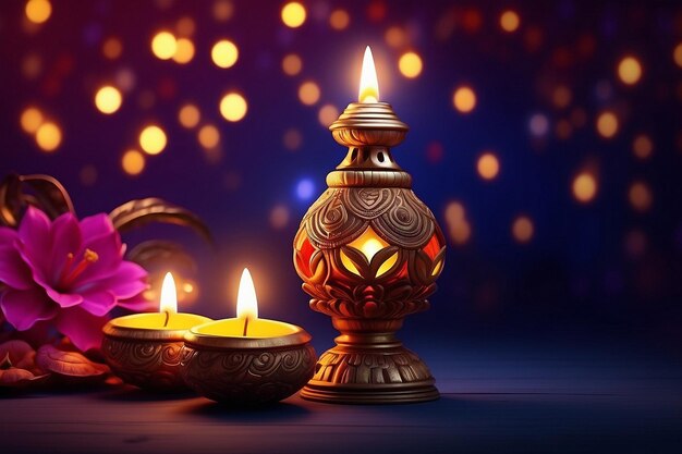 happy Diwali celebration background