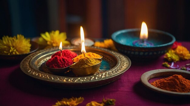 Photo happy diwali the festival of colors and lights