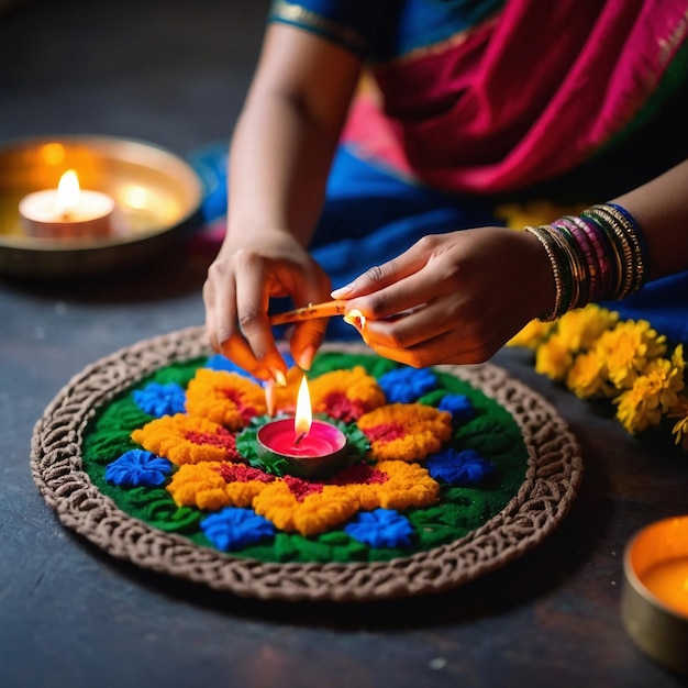 Photo happy diwali the festival of colors and lights