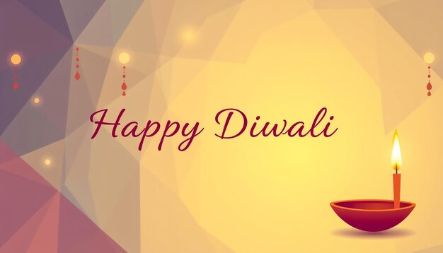 Photo happy diwali festival greeting layout with traditional diya lamps and rangoli beautiful background