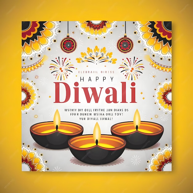 Happy Diwali Social Media Post Design