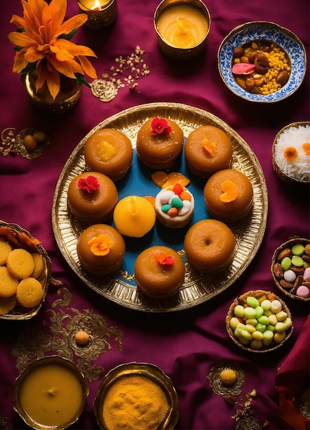 Photo happy diwalsweet mithaipedabarfidelicious mithai platter for special occasionsi fastival post id