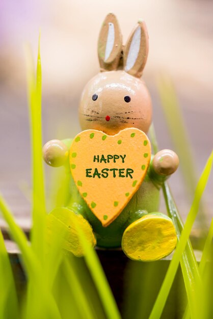 Happy Easter day, bunny and egg, Christians worldwide celebrate