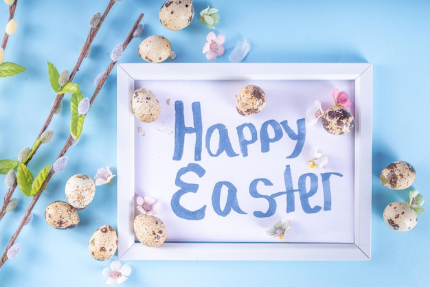 Happy Easter greeting card background