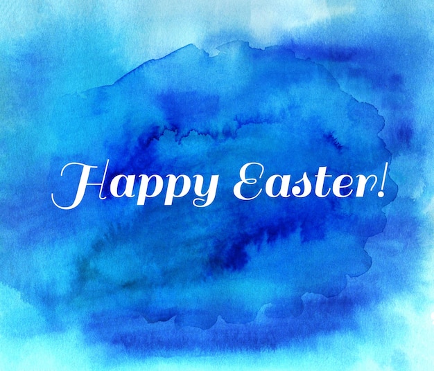 Happy Easter watercolor card