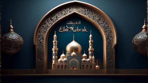 Happy Eid Al Adha Mubarak Copyspace Background