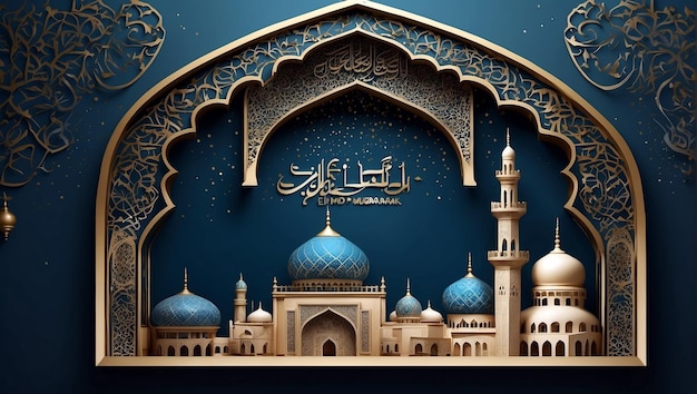 Happy Eid Al Adha Mubarak Copyspace Background