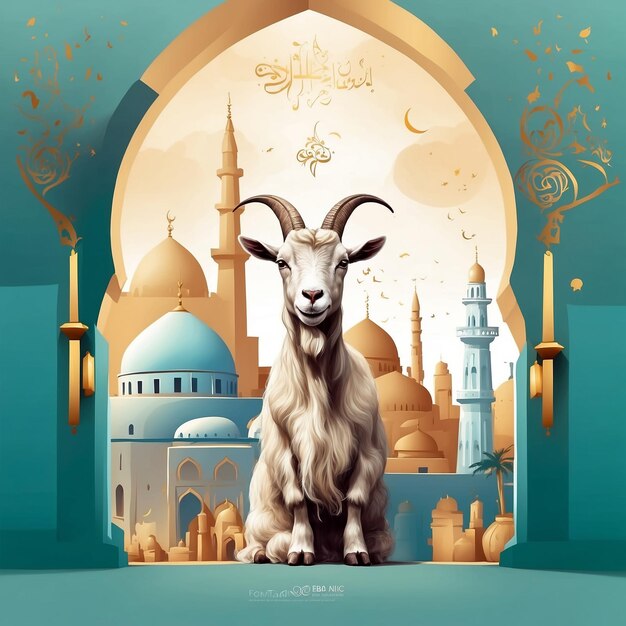 Happy Eid Al Adha Mubarak Copyspace Background