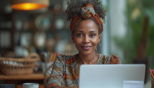 Happy Elderly Woman Managing Bills and Expenses While Working Remotely from Home