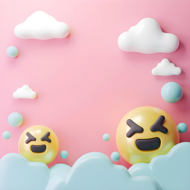 Photo happy emoji faces